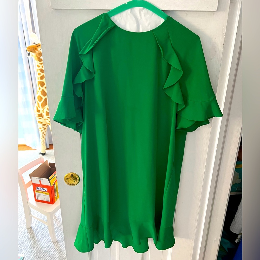 Green Ruffle Dress